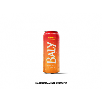 ENERGETICO - BALY - LATA 473ML MORANGO E PESSEGO